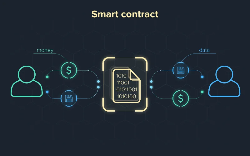 What is a smart contract in blockchain and how does it work